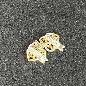 Sterling Silver Mom Mother And Daughter Delicate Hearts 925 silver Pendant Charm